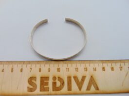 Bratara fixa, simpla din argint
