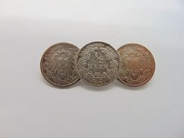 Brosa din monede argint 1/2 mark