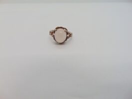 Inel din argint si quartz roz