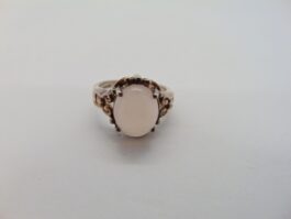 Inel din argint si quartz roz