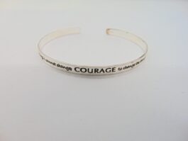 Bratara din argint courage