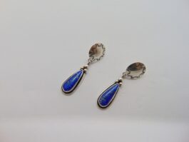 Cercei din argint cu lapis lazuli semnati MT