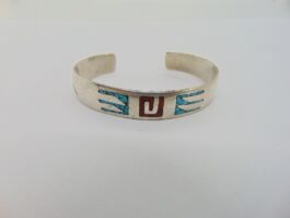 Bratara navajo din argint cu turcoaz