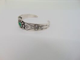 Bratara navajo din argint cu jad