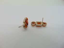 Cercei din argint si chihlimbar