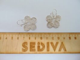 Cercei fluture din argint