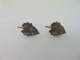 Cercei clips surub frunza din argint Jewel Art