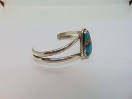 Bratara fixa din argint cu turcoaz