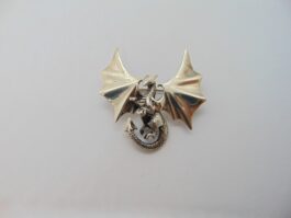Brosa dragon din argint