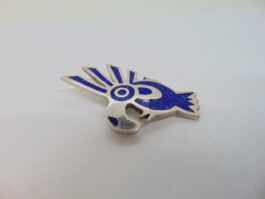 Brosa thunderbird din argint cu lapis lazuli semnata Los Ballesteros