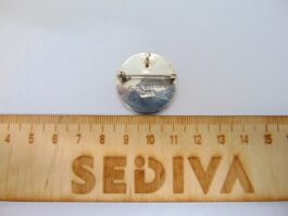 Brosa, pandantiv zuni din argint semnat C M Booqua
