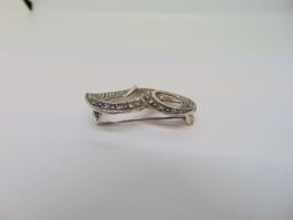 Brosa inima din argint cu marcasite