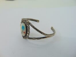 Bratara navajo din argint cu sidef