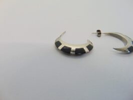 Cercei din argint cu onix