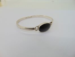 Bratara fixa din argint cu onix Mexic