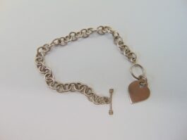 Bratara si charm inima din argint