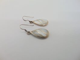 Cercei din argint cu sidef