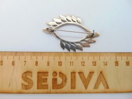 Brosa din argint cu marcasite