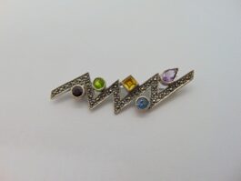 Brosa din argint cu marcasite