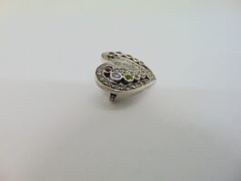 Brosa inima din argint cu marcasite