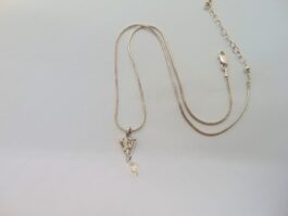 Lant si pandantiv din argint cu perla