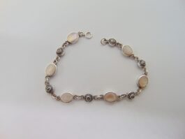 Bratara din argint cu sidef si marcasite