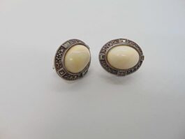 Cercei din argint cu agat si marcasite