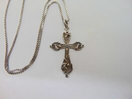 Lant si pandantiv cruce din argint