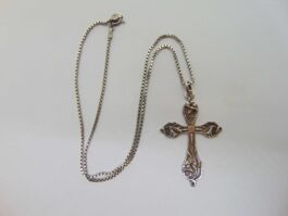 Lant si pandantiv cruce din argint