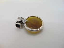 Pandantiv din argint si sticla de mare