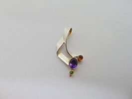 Pandantiv creatie din argint cu ametist